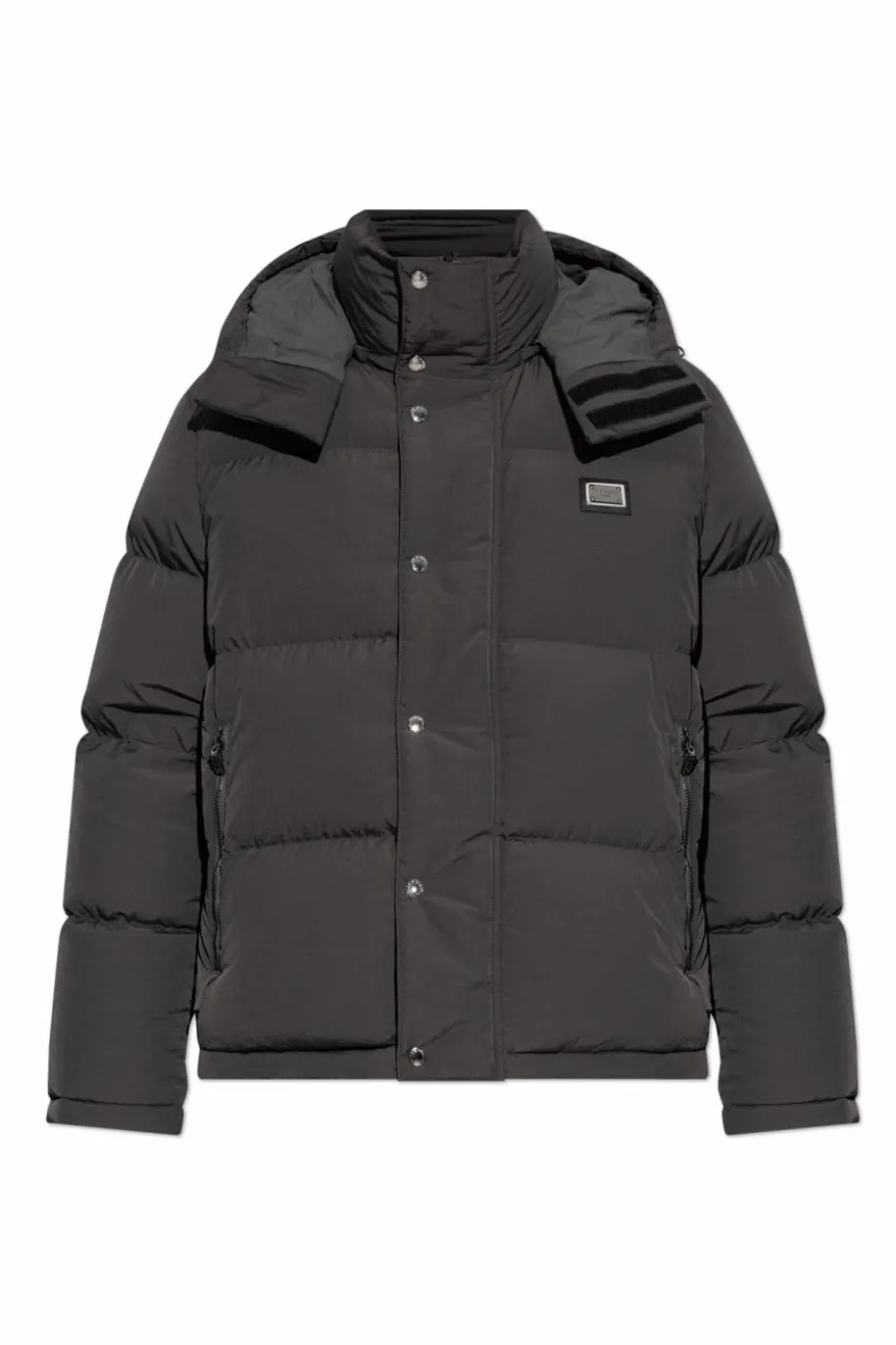 Dolce & Gabbana GREY Down jacket with logo