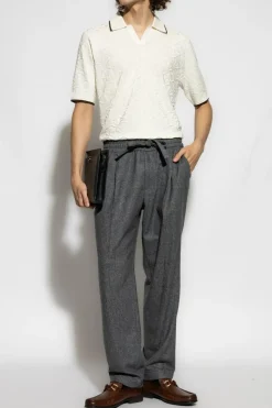 Dolce & Gabbana GREY Herringbone trousers