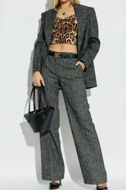Dolce & Gabbana GREY Herringbone blazer