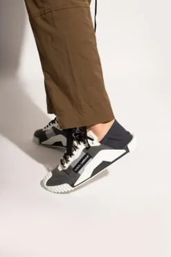 Dolce & Gabbana GREY Logo-patched sneakers