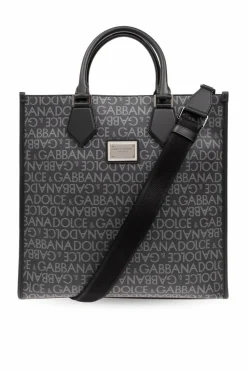 Dolce & Gabbana GREY Shopper bag with monogram