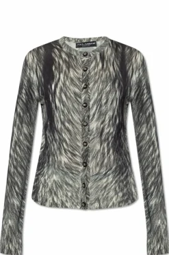 Dolce & Gabbana GREY Silk cardigan