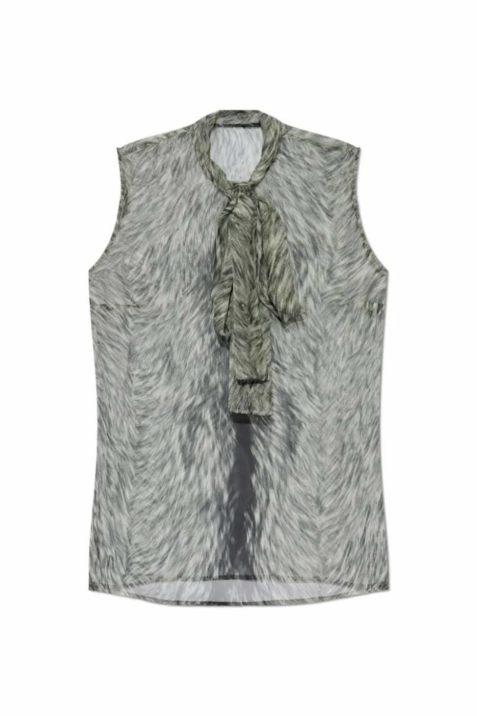 Dolce & Gabbana GREY Sleeveless silk top