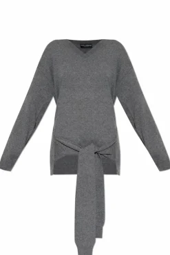 Dolce & Gabbana GREY Sweater with tie detail