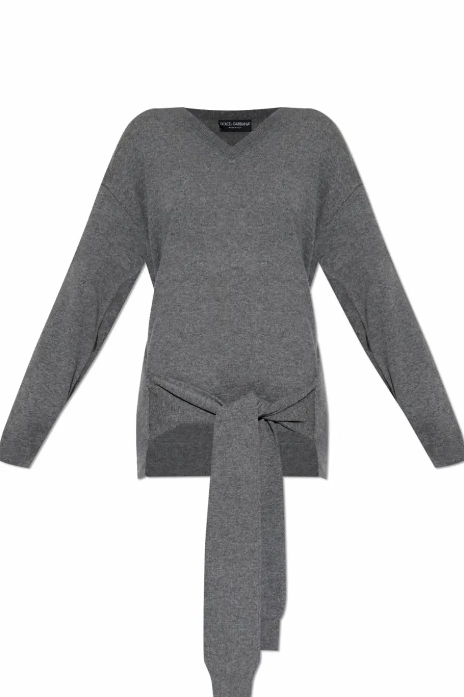 Dolce & Gabbana GREY Sweater with tie detail