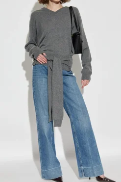 Dolce & Gabbana GREY Sweater with tie detail