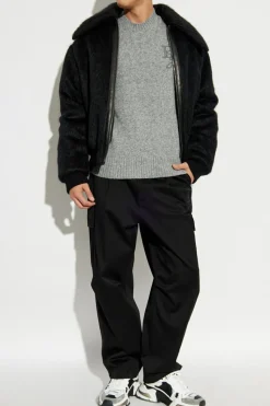 Dolce & Gabbana GREY Sweater with embroidered logo