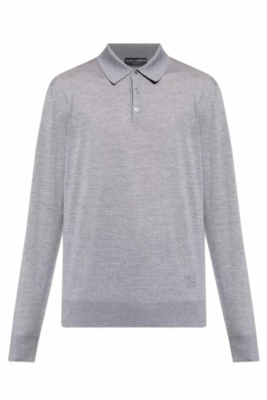 Dolce & Gabbana GREY Wool polo sweater