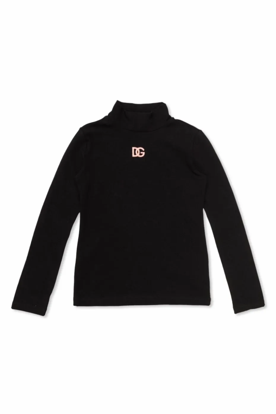 Dolce & Gabbana Kids BLACK Cotton turtleneck