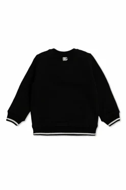 Dolce & Gabbana Kids BLACK Sweatshirt with logo