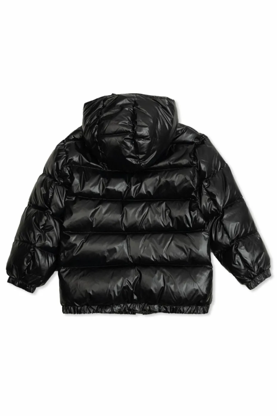 Dolce & Gabbana Kids BLACK Down jacket with detachable collar