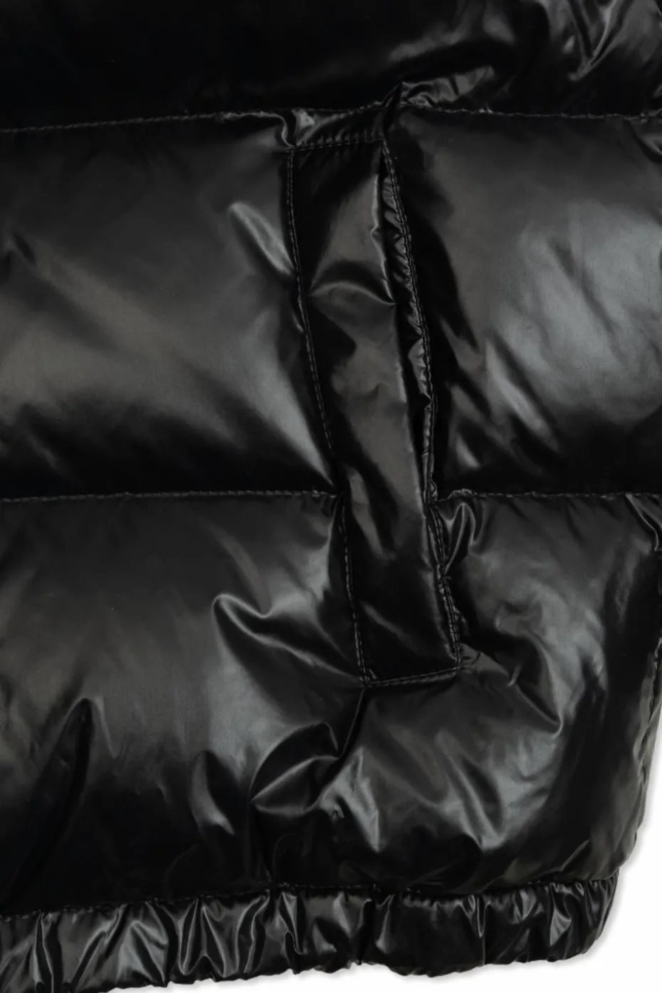 Dolce & Gabbana Kids BLACK Down jacket with detachable collar