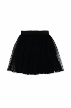 Dolce & Gabbana Kids BLACK Tulle skirt with monogram