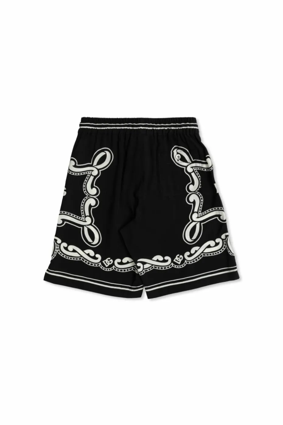 Dolce & Gabbana Kids BLACK Patterned Bermudas