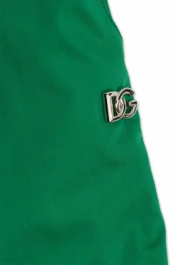 Dolce & Gabbana Kids GREEN Logo shorts