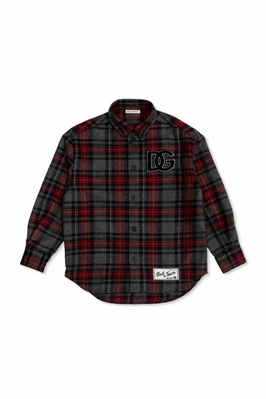 Dolce & Gabbana Kids GREY Plaid pattern shirt