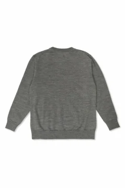 Dolce & Gabbana Kids GREY Wool sweater with embroidered logo