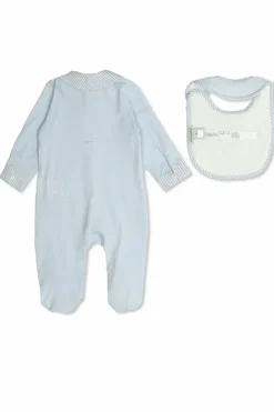 Dolce & Gabbana Kids light blue Set: Baby Onesie and Bib