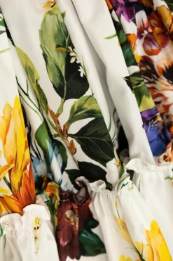 Dolce & Gabbana Kids MULTICOLOUR Floral motif skirt