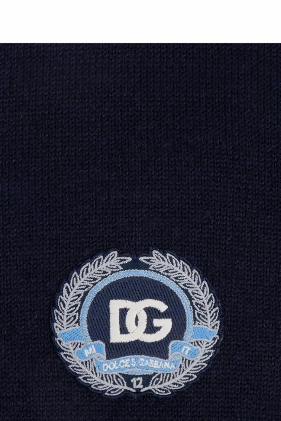Dolce & Gabbana Kids NAVY BLUE Scarf with logo