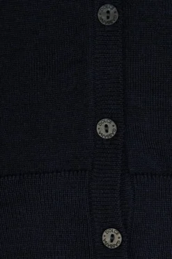 Dolce & Gabbana Kids NAVY BLUE Cardigan with lace collar