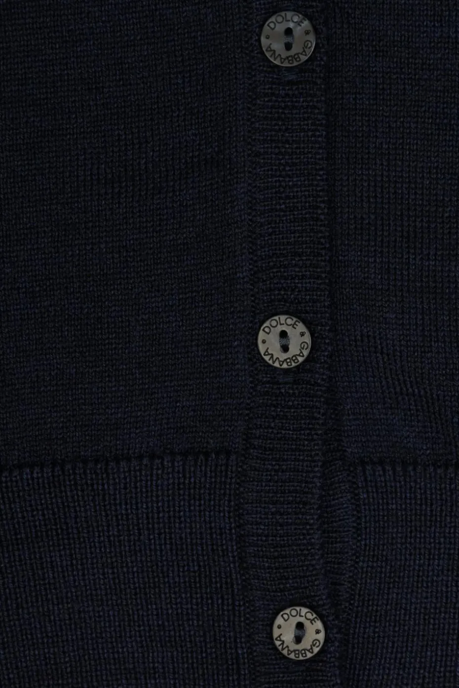 Dolce & Gabbana Kids NAVY BLUE Cardigan with lace collar