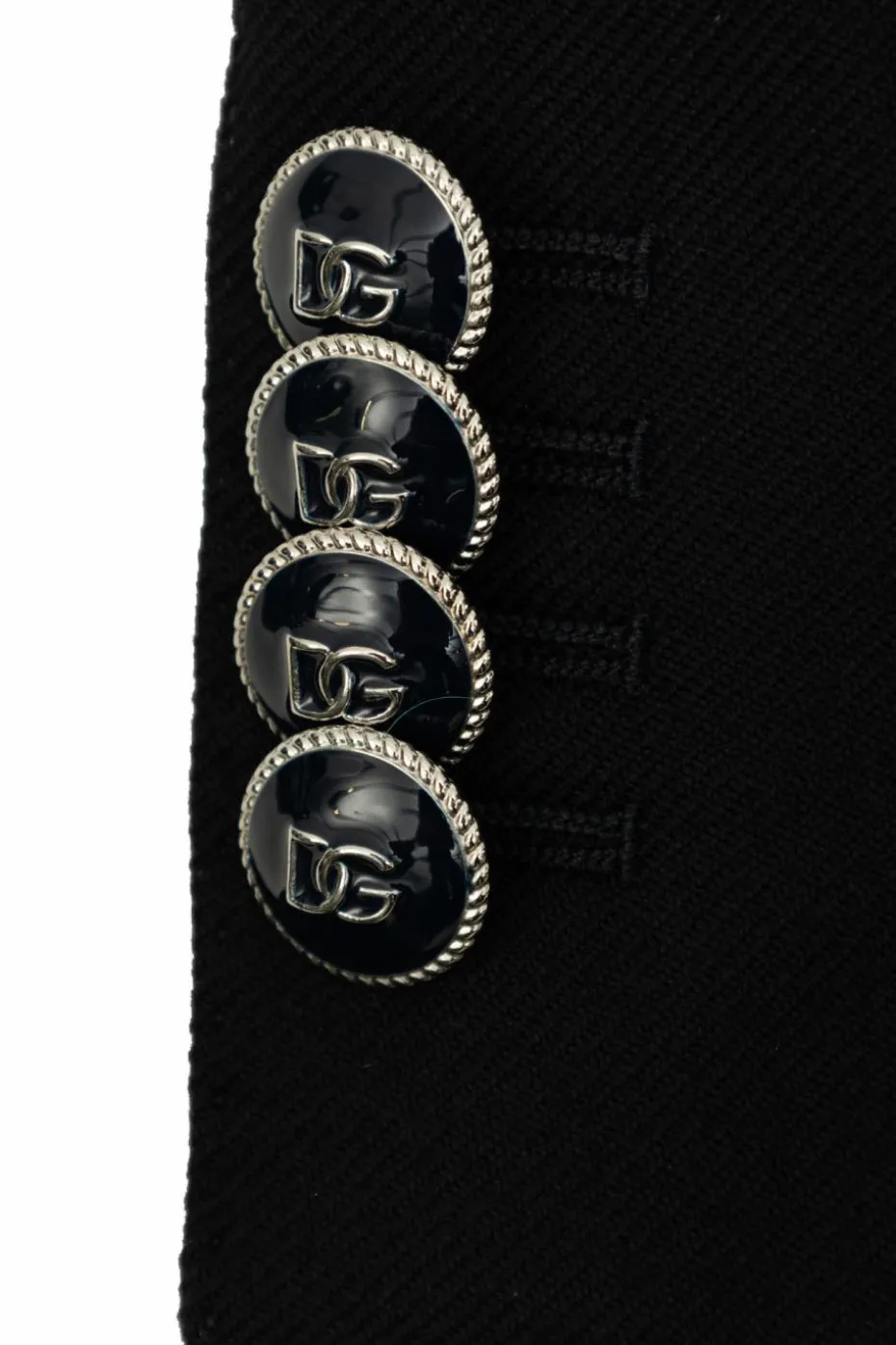 Dolce & Gabbana Kids NAVY BLUE Blazer with logo patch