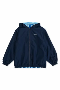 Dolce & Gabbana Kids NAVY BLUE Reversible hooded jacket