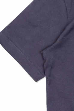 Dolce & Gabbana Kids NAVY BLUE T-shirt with velvety logo