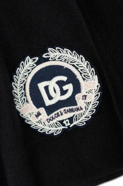 Dolce & Gabbana Kids NAVY BLUE Wool skirt with darts