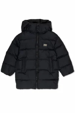 Dolce & Gabbana Kids NAVY BLUE Jacket with detachable hood