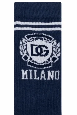Dolce & Gabbana Kids NAVY BLUE Cotton socks