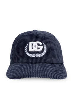 Dolce & Gabbana Kids NAVY BLUE Corduroy cap