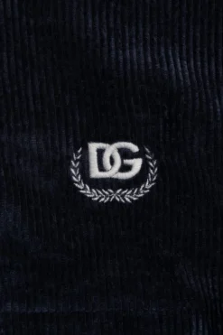 Dolce & Gabbana Kids NAVY BLUE Corduroy hoodie
