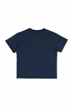 Dolce & Gabbana Kids NAVY BLUE T-shirt with embossed logo