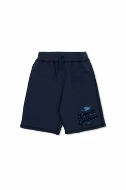 Dolce & Gabbana Kids NAVY BLUE Shorts with embossed logo