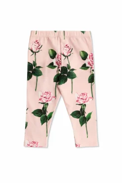 Dolce & Gabbana Kids PINK Floral motif leggings