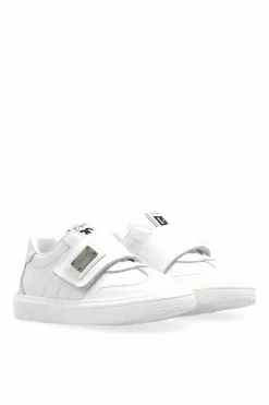 Dolce & Gabbana Kids WHITE Sports shoes with an application