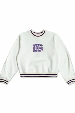 Dolce & Gabbana Kids WHITE Sweatshirt with logo