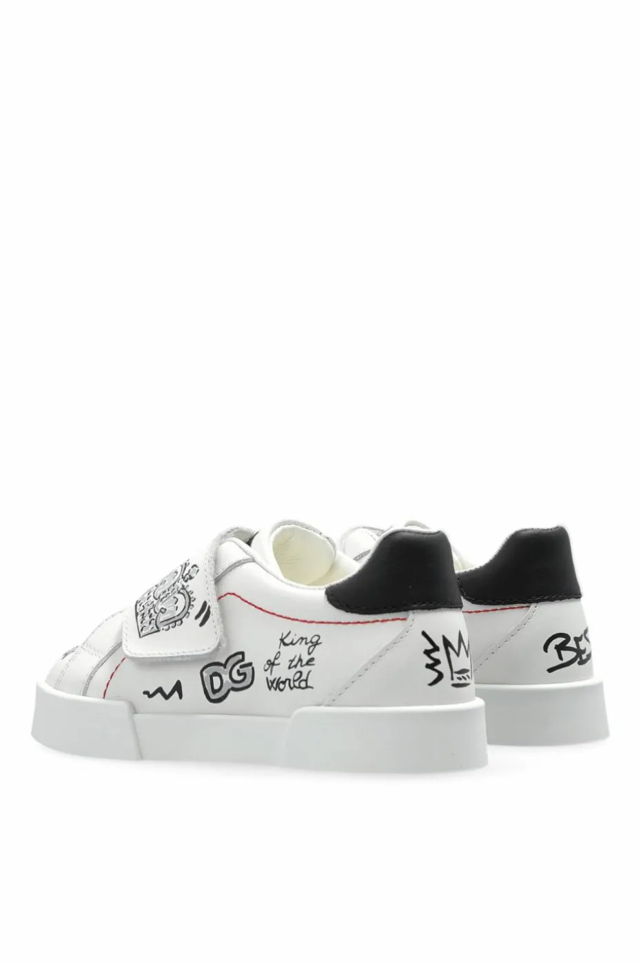 Dolce & Gabbana Kids WHITE Sports shoes with application