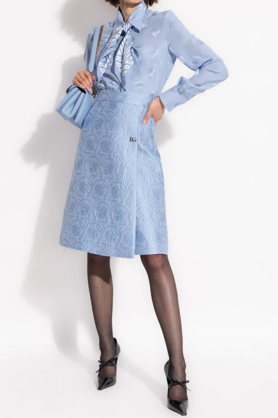 Dolce & Gabbana light blue Silk shirt