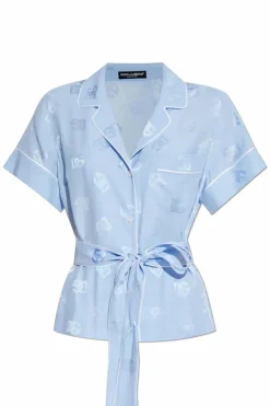 Dolce & Gabbana light blue Silk top