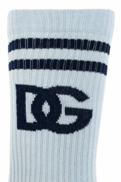Dolce & Gabbana light blue Socks with logo