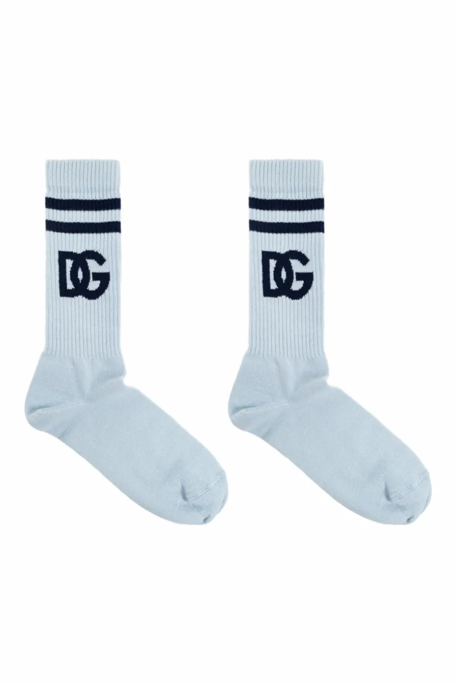 Dolce & Gabbana light blue Socks with logo