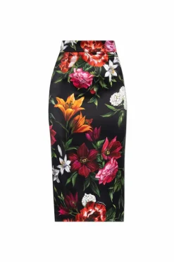 Dolce & Gabbana MULTICOLOUR Skirt with floral motif