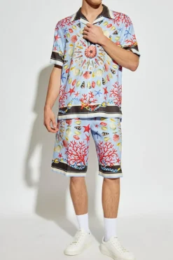 Dolce & Gabbana MULTICOLOUR Shell motif shorts