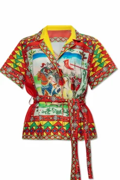 Dolce & Gabbana MULTICOLOUR Shirt with Carretto pattern
