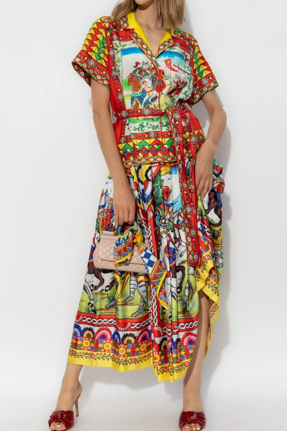 Dolce & Gabbana MULTICOLOUR Shirt with Carretto pattern