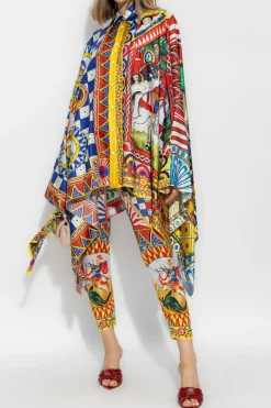 Dolce & Gabbana MULTICOLOUR Silk shirt Caretto