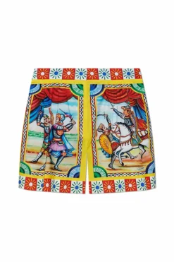 Dolce & Gabbana MULTICOLOUR Carretto print shorts